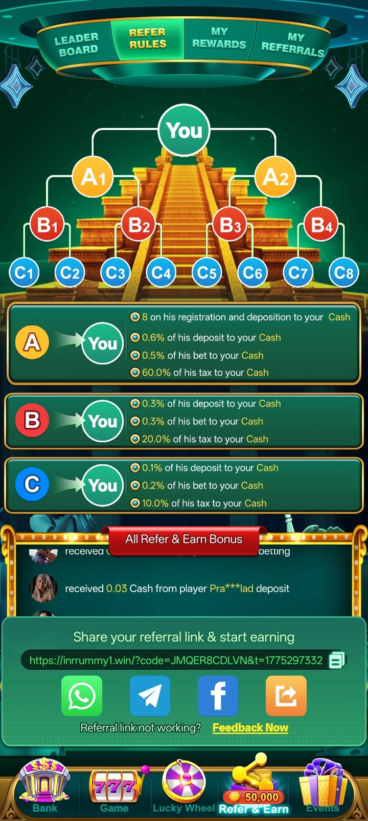 Casual Games inside Inr Rummy